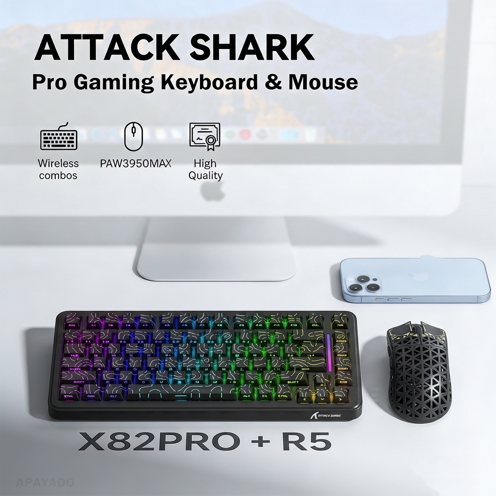 ATTACK SHARK X82Pro HE Magneti - Esports Gaming Uk recension och pris