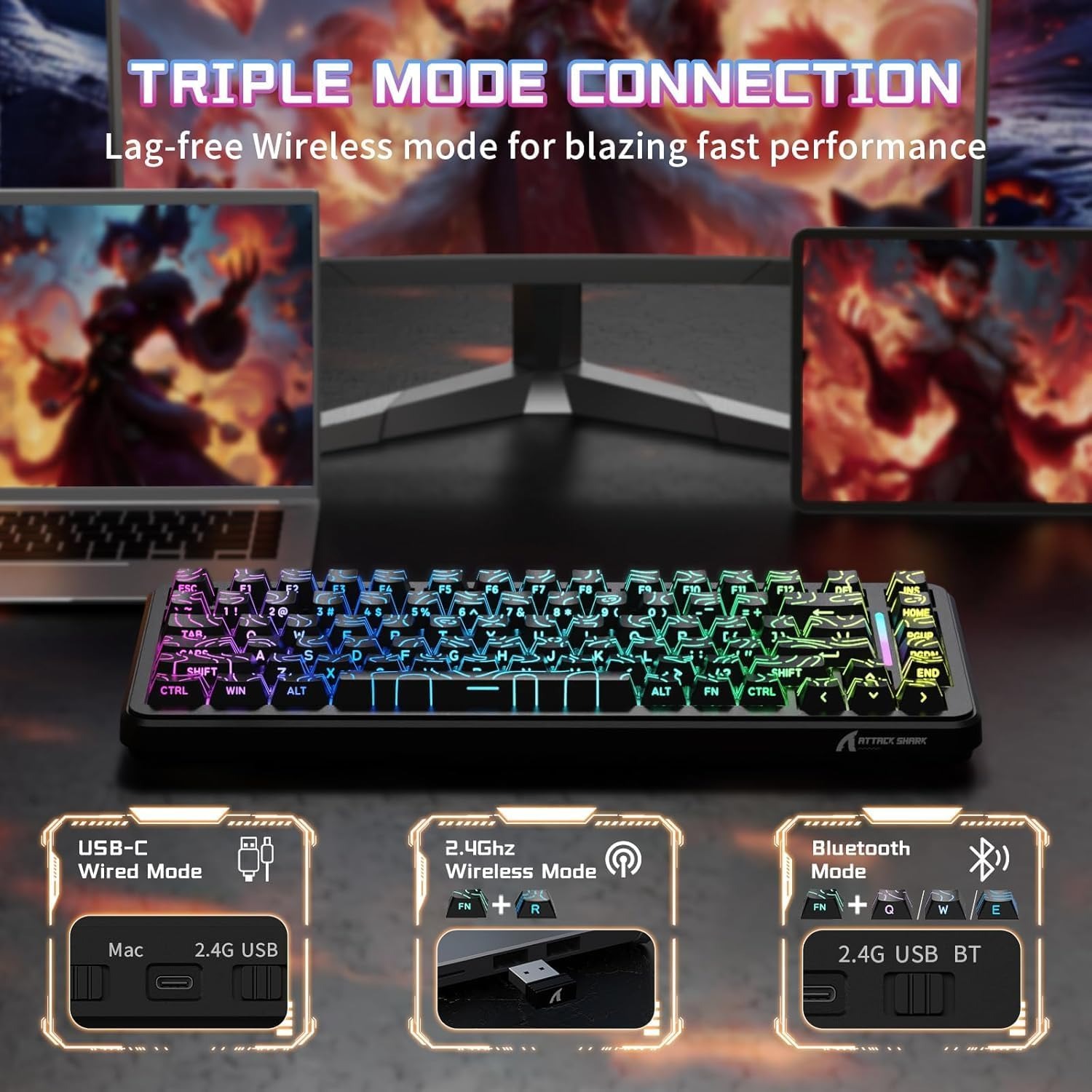 ATTACK SHARK X82Pro HE Magneti - Esports Gaming Uk recension och pris