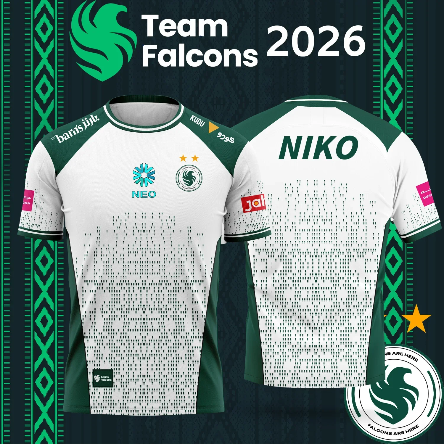 2026 New TEAM  Falcons   Espor - Esports Gaming Jersey recension och pris